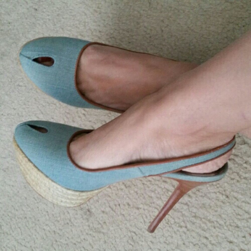 Sam Edelman "Novato" Platform, Sling Back Pump 8M